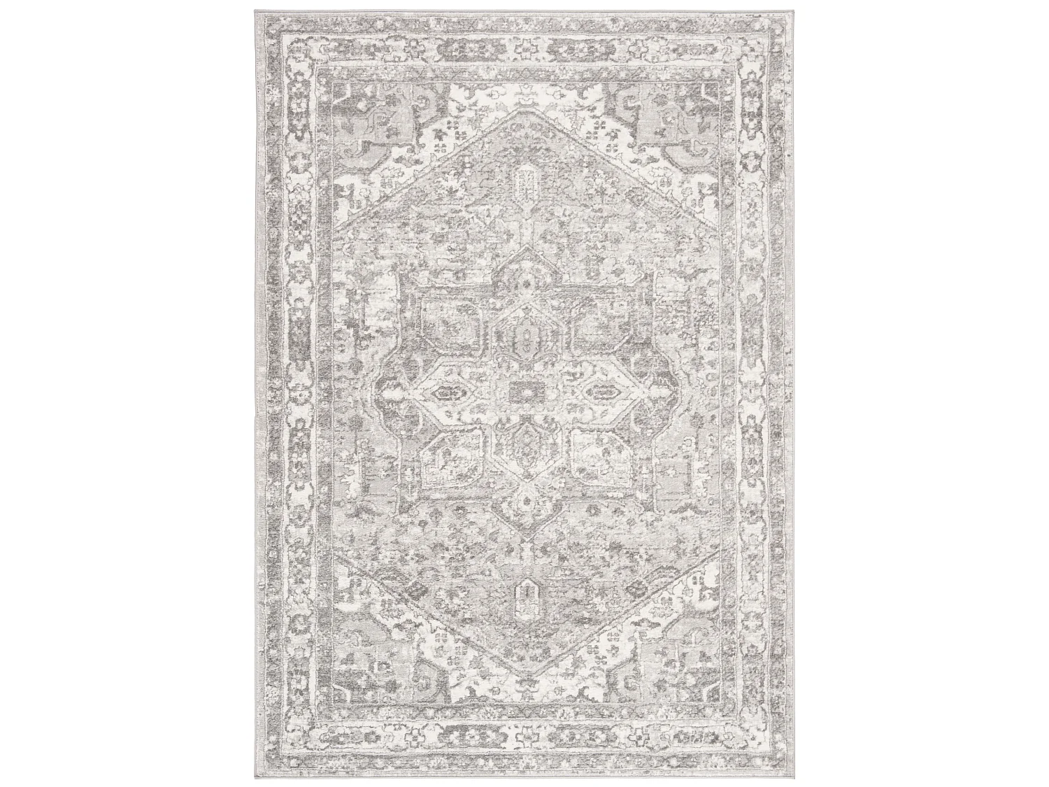Tapis Neutre/Gris 122 X 183 cm - Maliyah