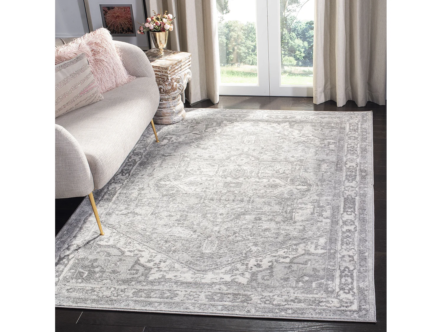 Tapis Neutre/Gris 122 X 183 cm - Maliyah