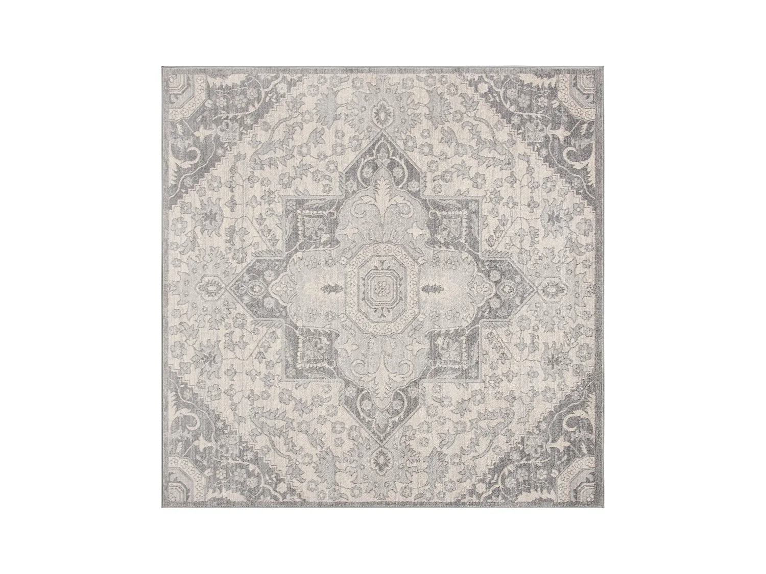 Tapis Gris/Neutre 201 X 201 cm - Maeve
