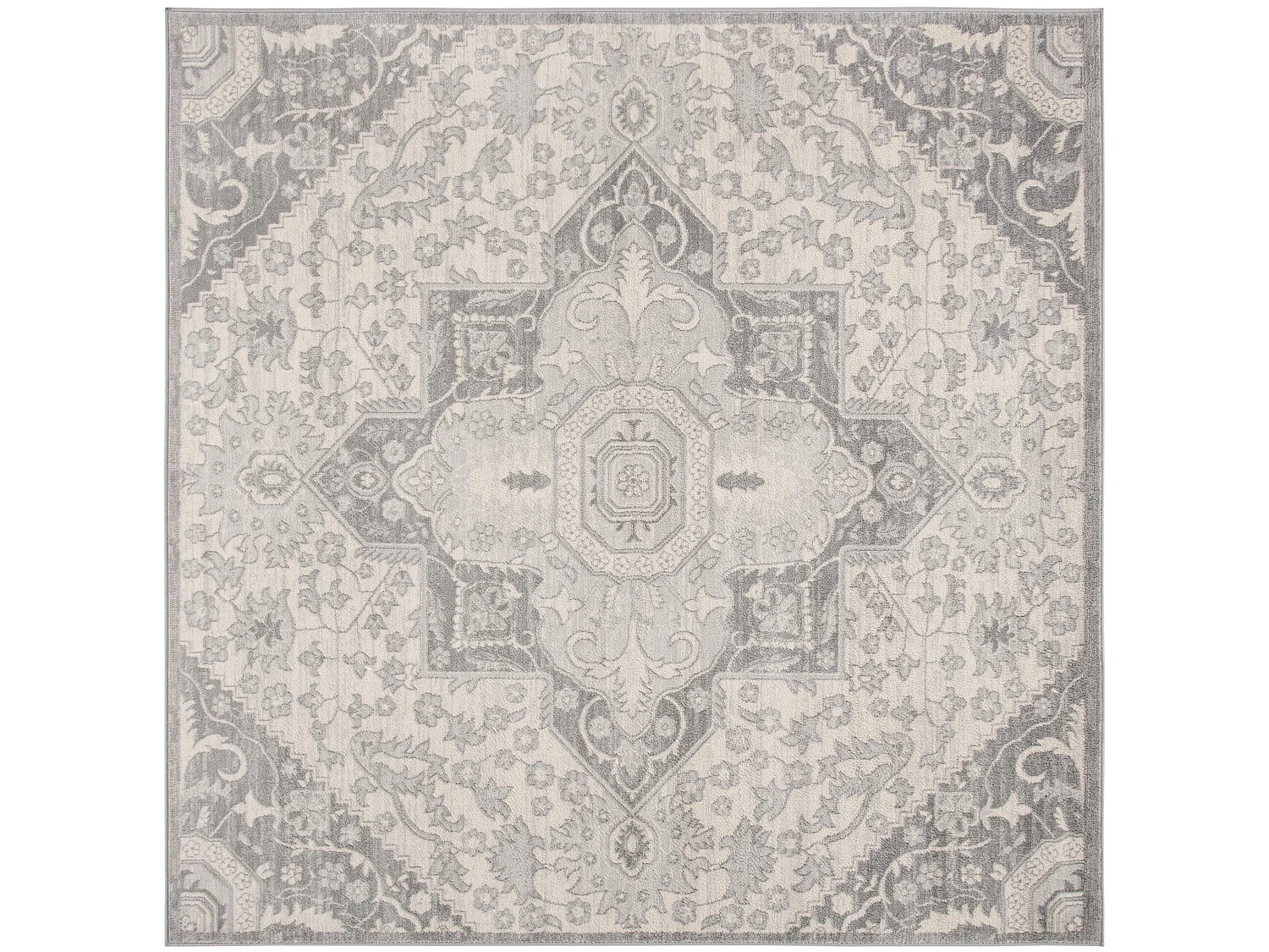 Tapis Gris/Neutre 201 X 201 cm - Maeve