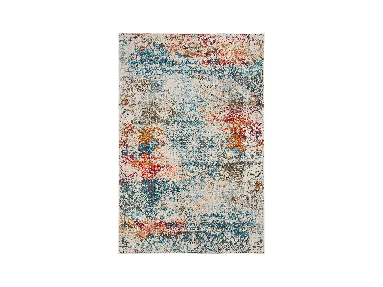 Tapis Neutre/Bleu 91 X 152 cm - Maria