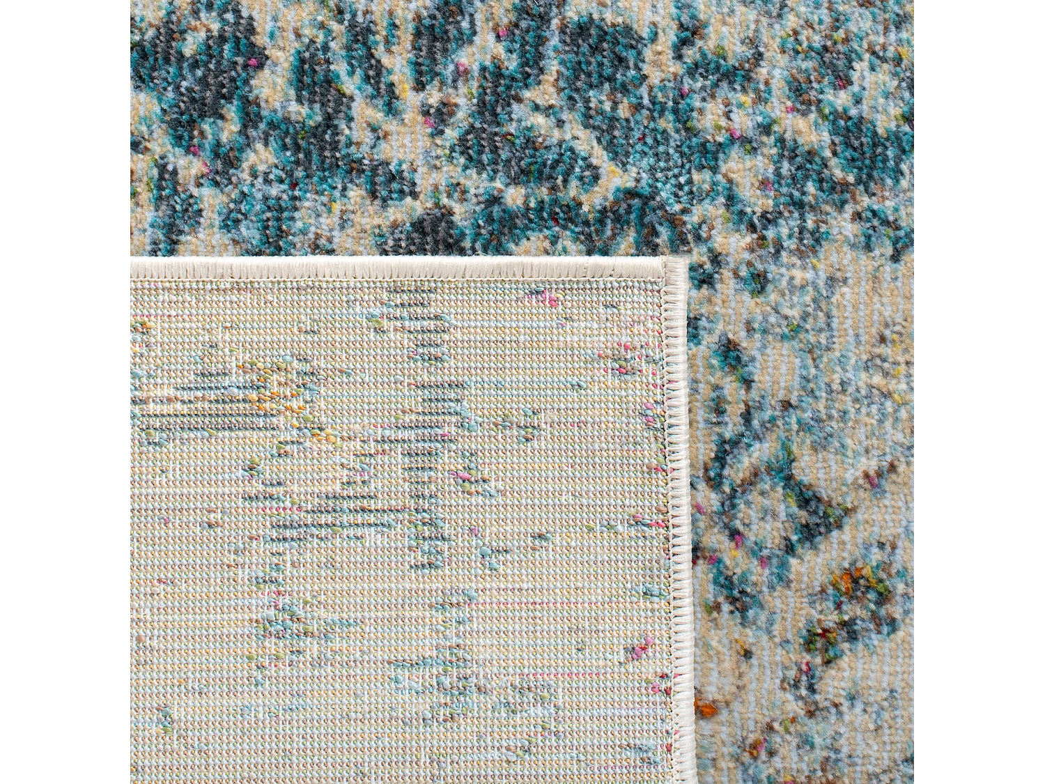 Tapis Neutre/Bleu 91 X 152 cm - Maria