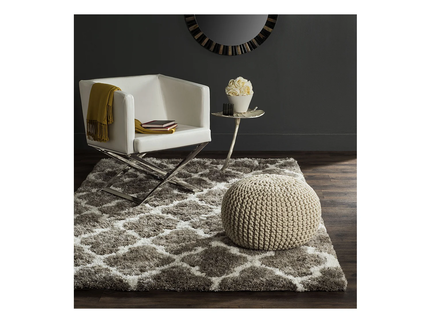 Tapis Gris/Neutre 91 X 152 cm - Shimla