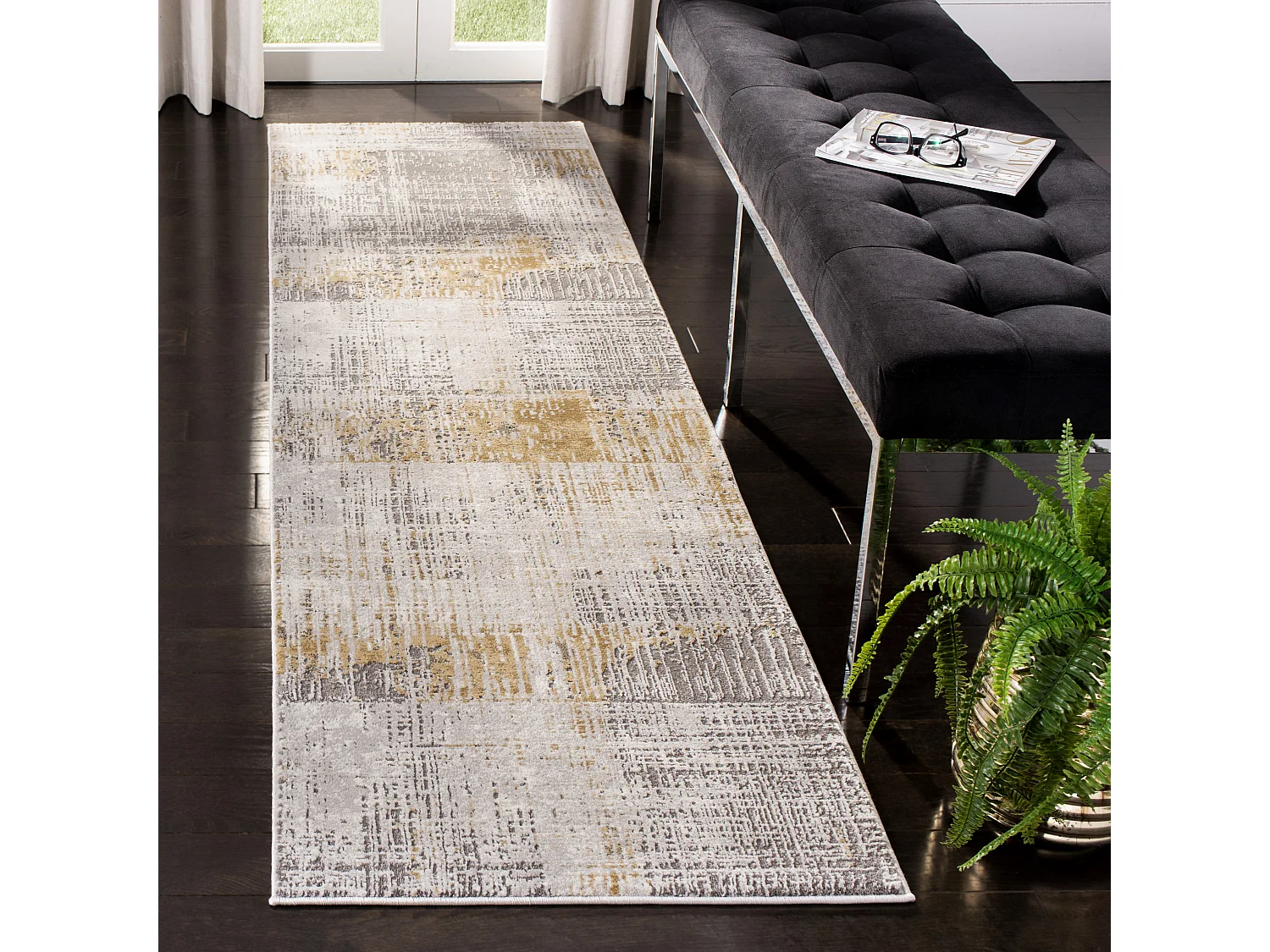 Tapis Gris 69 X 244 cm - Hertha