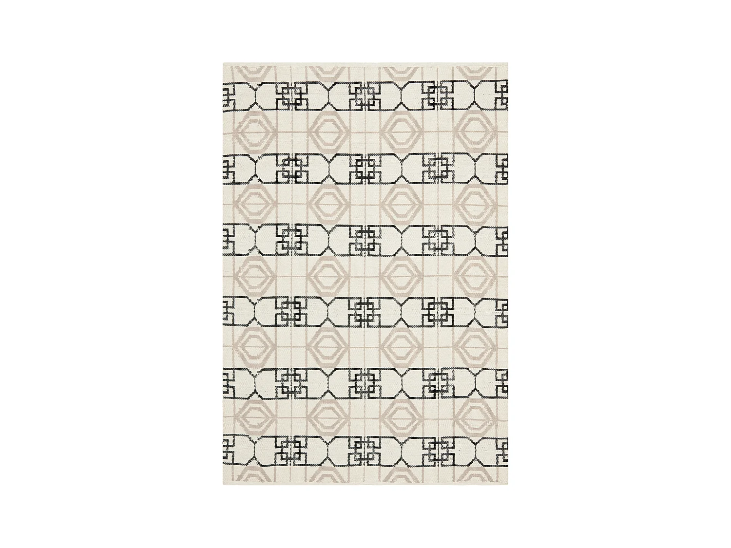 Tapis Noir/Neutre 122 X 183 cm - Collin