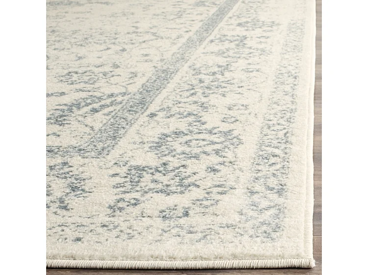 Tapis Neutre/Bleu/Gris 76 X 183 cm - Lucinda