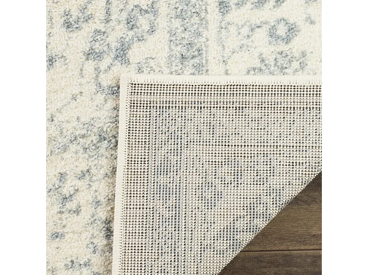 Tapis Neutre/Bleu/Gris 76 X 183 cm - Lucinda
