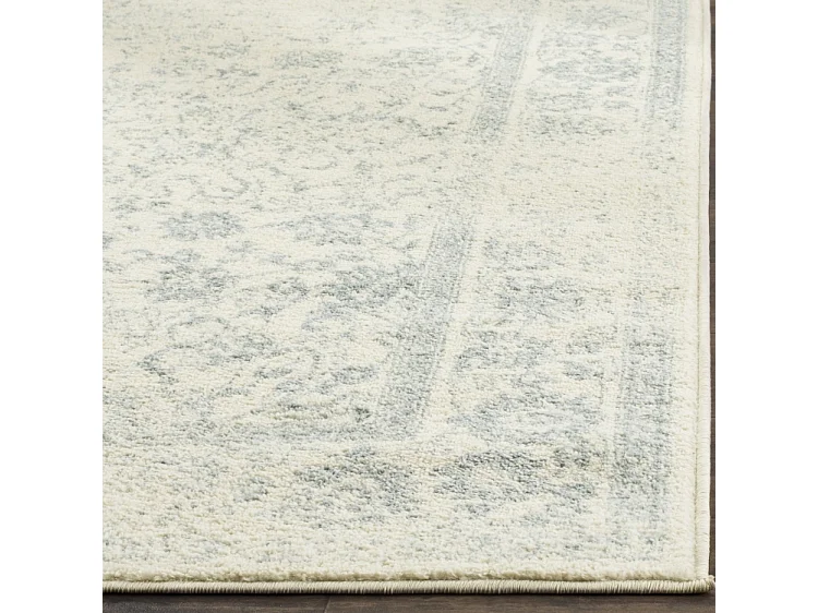 Tapis Neutre/Bleu/Gris 76 X 183 cm - Lucinda
