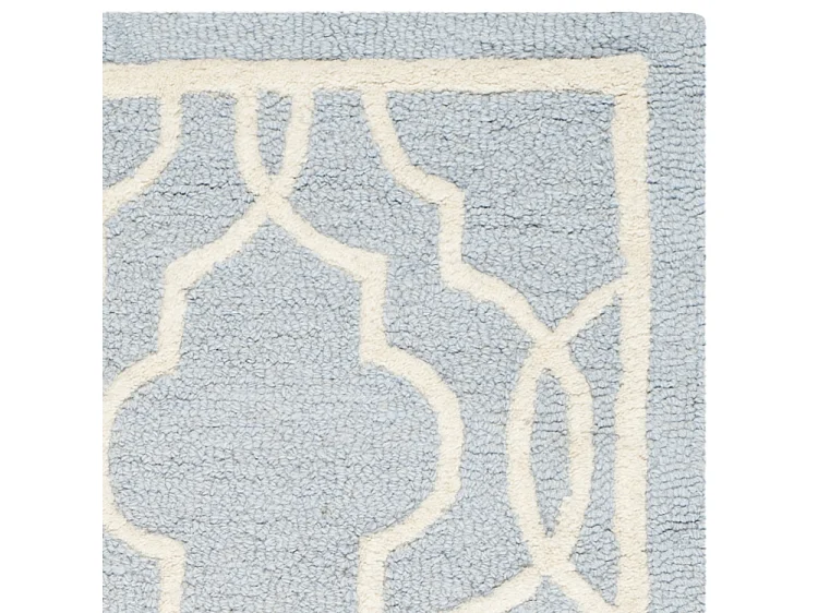 Tapis Bleu/Neutre 91 X 152 cm - Elle