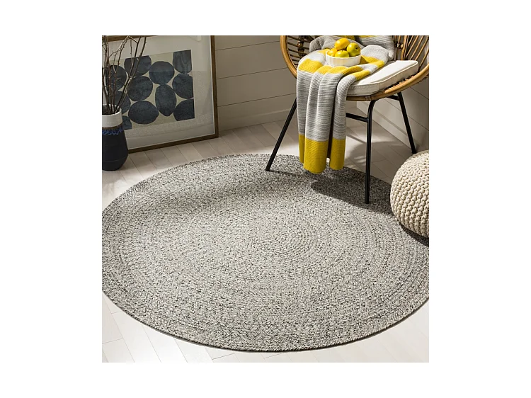 Tapis Ivoire/Gris Acier 122 X 122 cm - Hesper