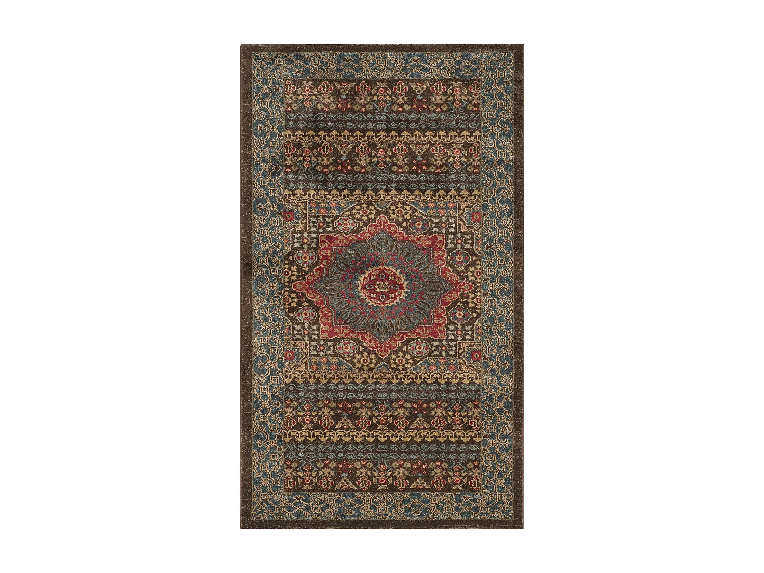 Tapis Bleu/Rouge 122 X 170 cm - Sutton