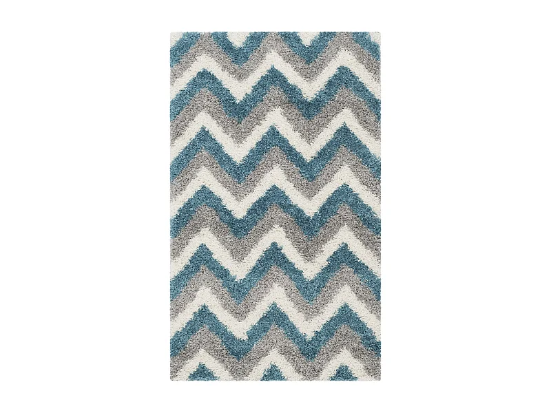 Tapis Neutre/Bleu 91 X 152 cm - Ashley