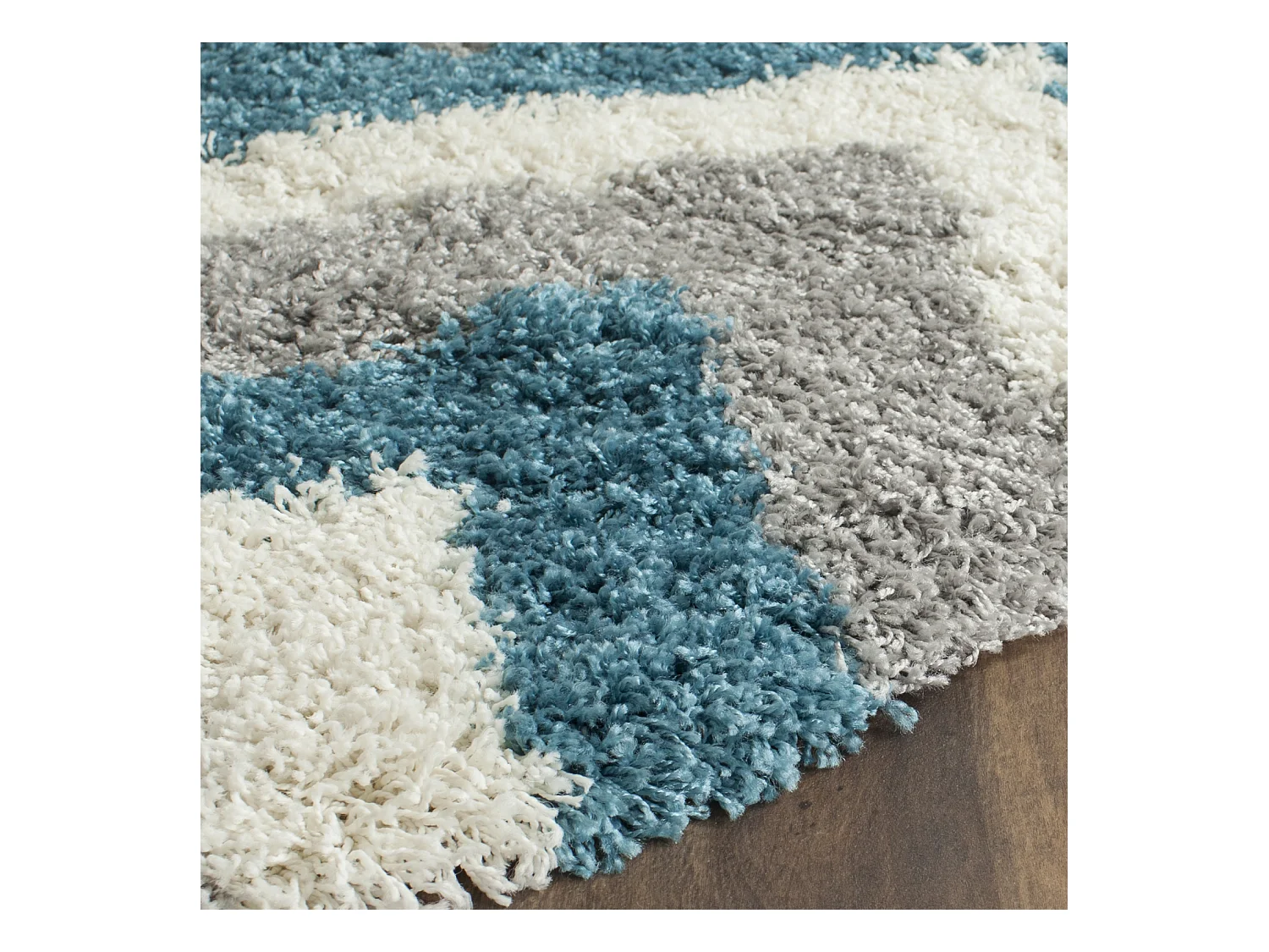 Tapis Neutre/Bleu 91 X 152 cm - Ashley