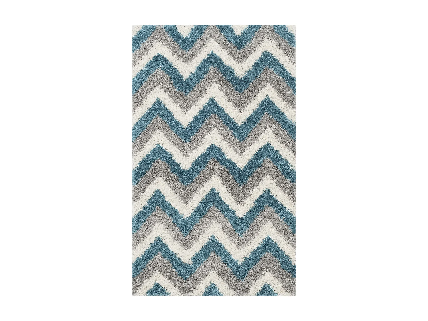 Tapis Neutre/Bleu 91 X 152 cm - Ashley