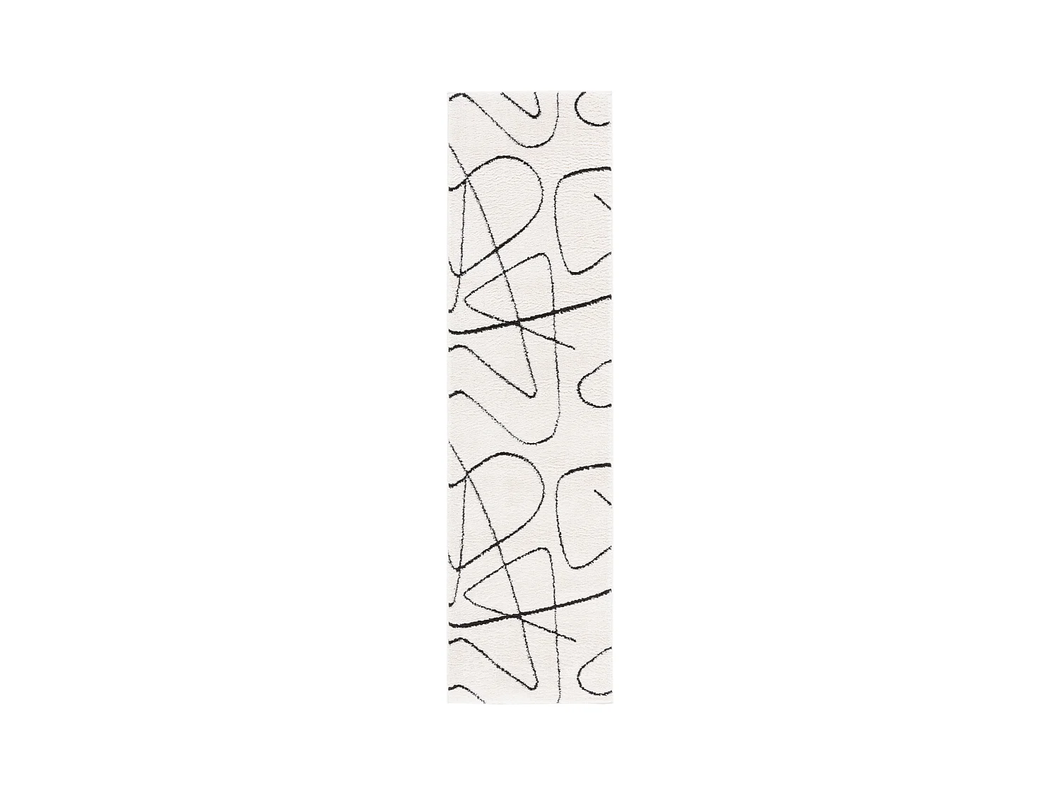 Tapis IVOIRE/NOIR 66 X 183 cm - Beatrix