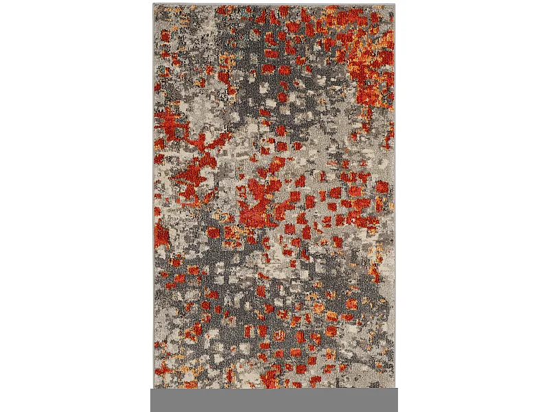 Tapis Gris/Orange 91 X 152 cm - Alec