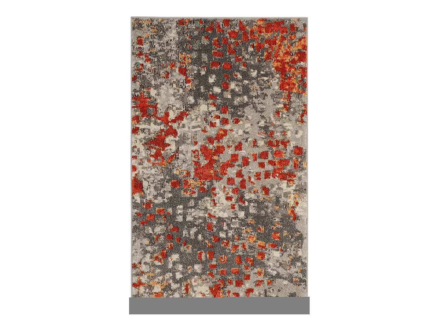 Tapis Gris/Orange 91 X 152 cm - Alec