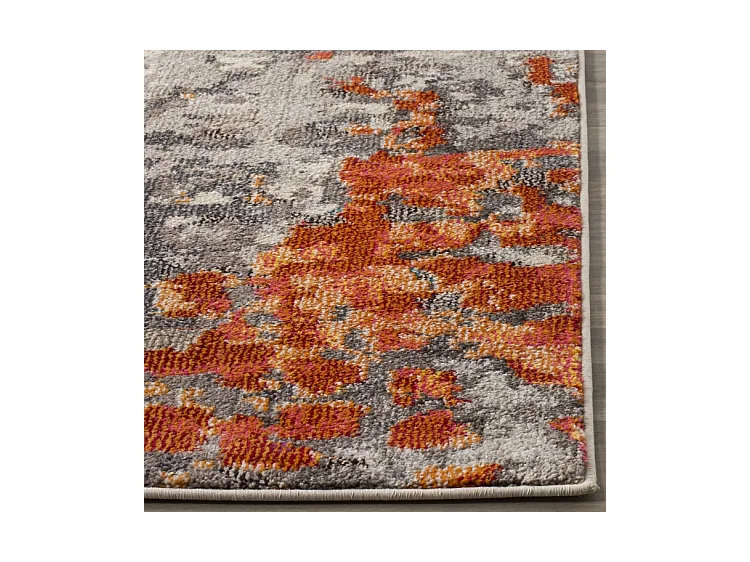 Tapis Gris/Orange 91 X 152 cm - Alec