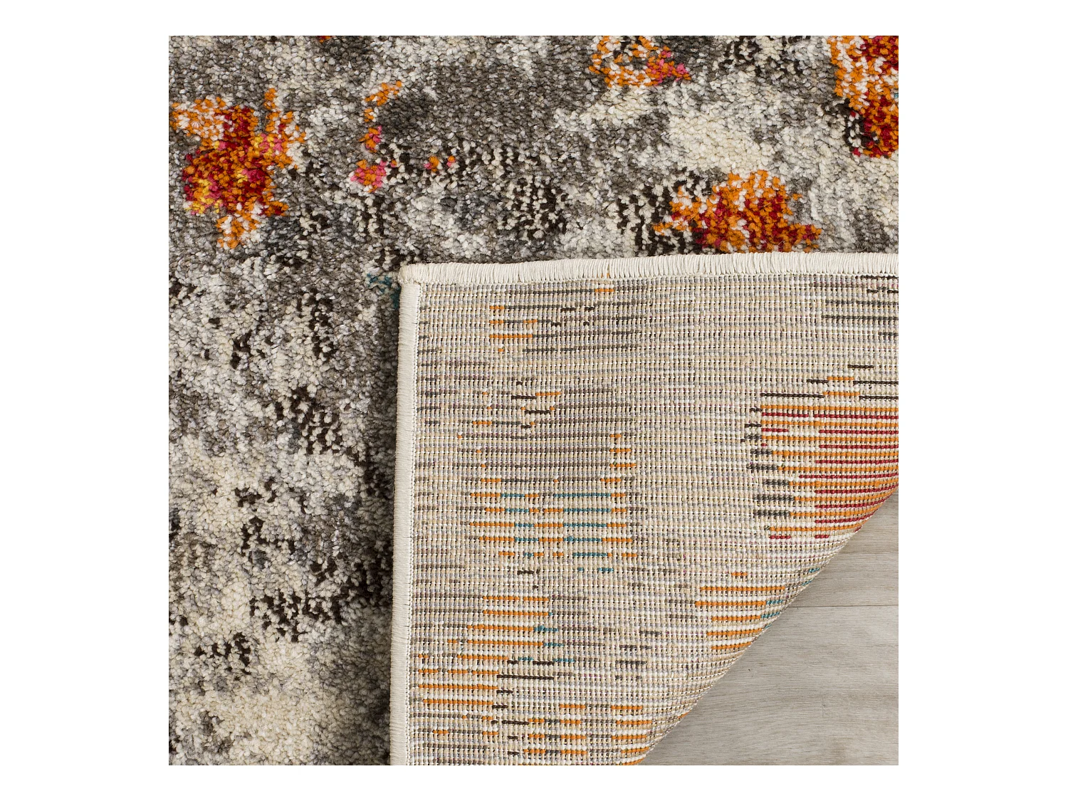 Tapis Gris/Orange 91 X 152 cm - Alec