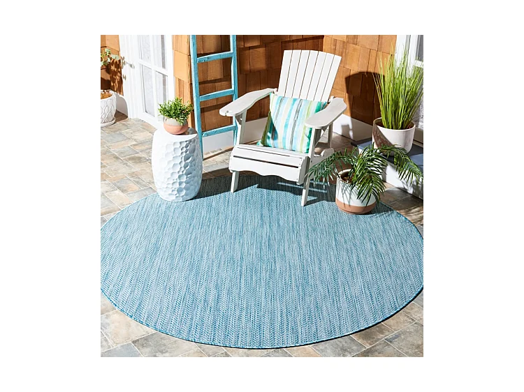 Tapis Bleu Gris 201 X 201 cm - Solstice