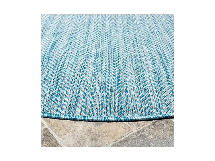 Tapis Bleu Gris 201 X 201 cm - Solstice