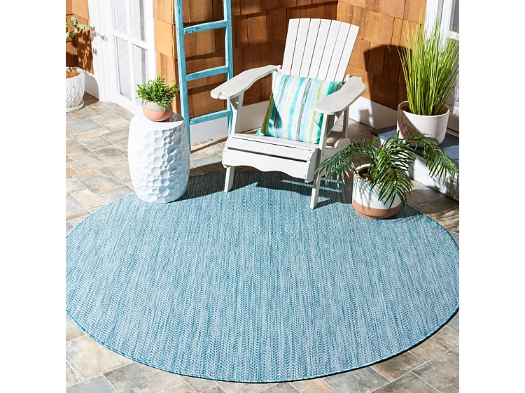 Tapis Bleu Gris 201 X 201 cm - Solstice