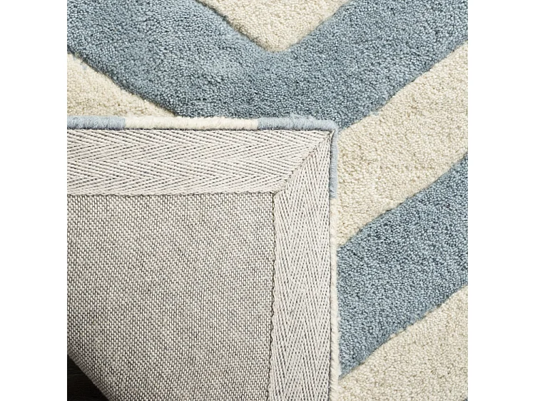 Tapis Bleu/Neutre 61 X 91 cm - Anneliese