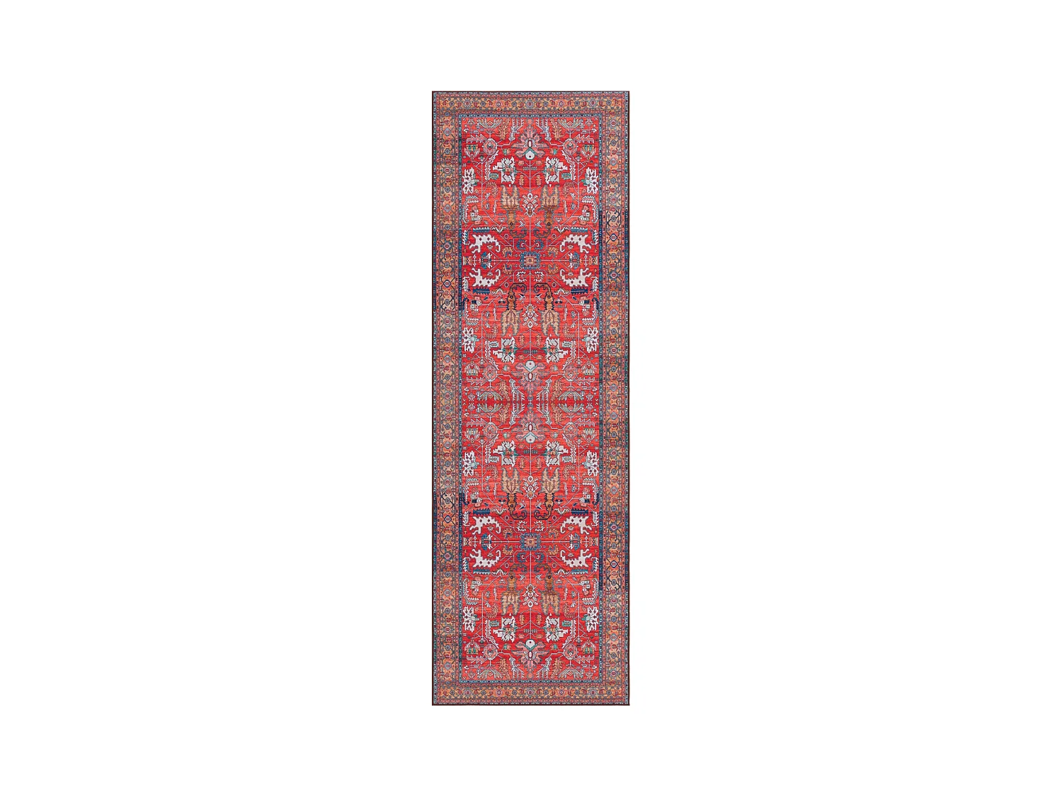 Tapis Rouge/Bleu 76 X 244 cm - Fiora