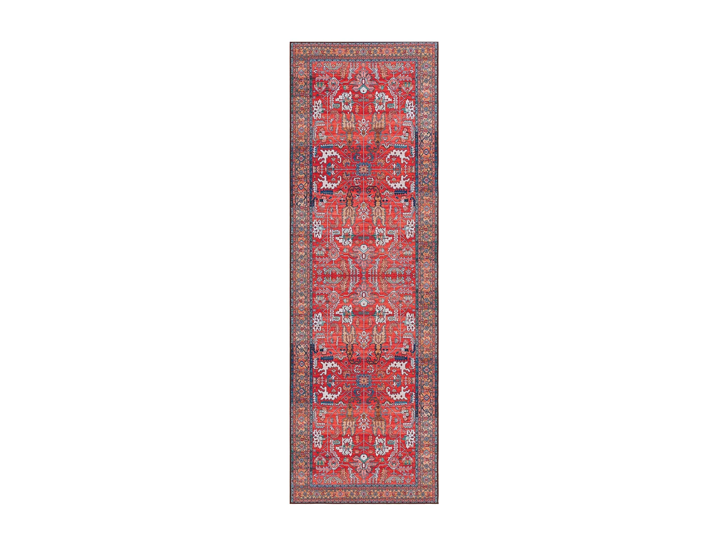 Tapis Rouge/Bleu 76 X 244 cm - Fiora