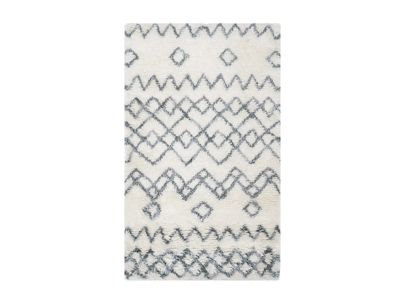 Tapis Neutre/Bleu 91 X 152 cm - Laszlo