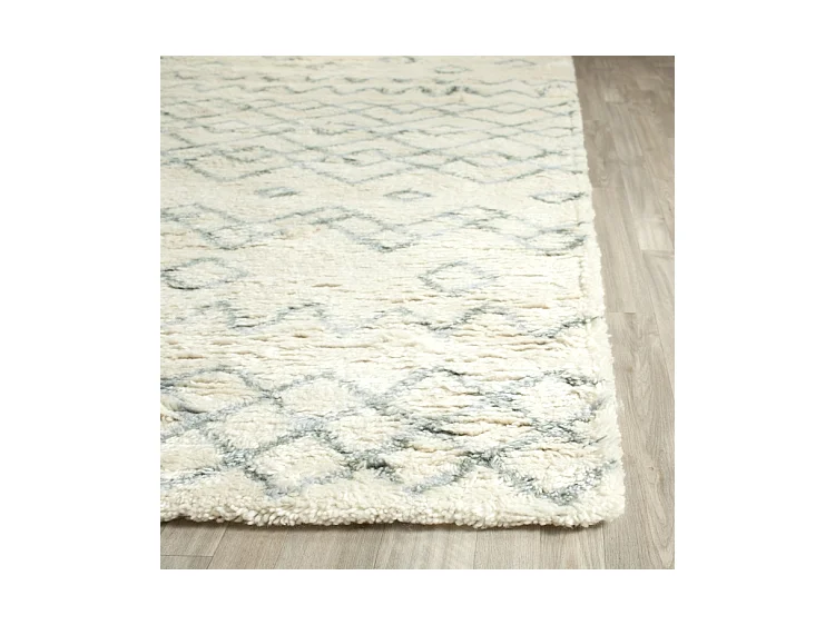 Tapis Neutre/Bleu 91 X 152 cm - Laszlo