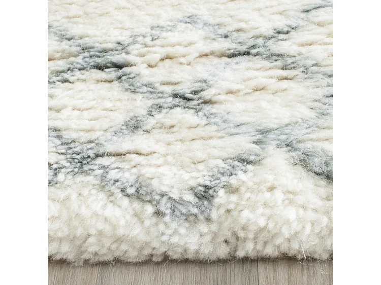 Tapis Neutre/Bleu 91 X 152 cm - Laszlo