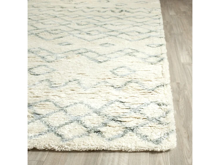 Tapis Neutre/Bleu 91 X 152 cm - Laszlo