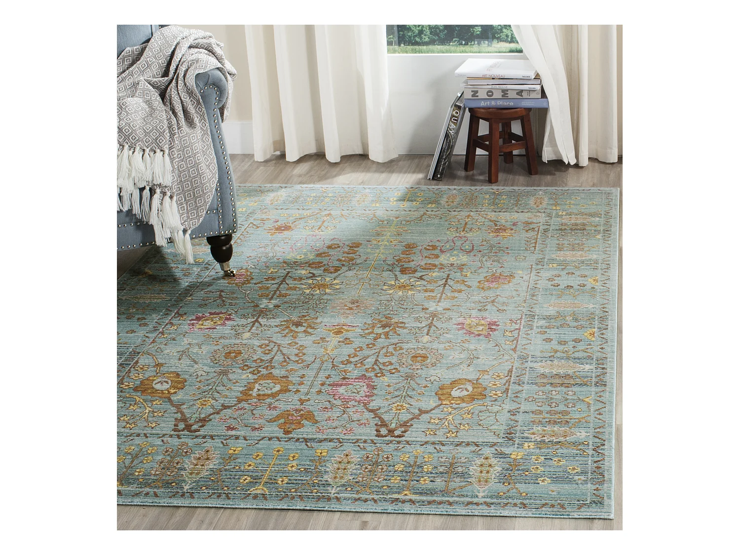 Tapis Bleu 122 X 183 cm - Tatum