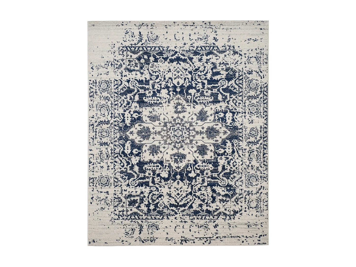 Tapis Neutre/Bleu Marine 274 X 366 cm - Merryl