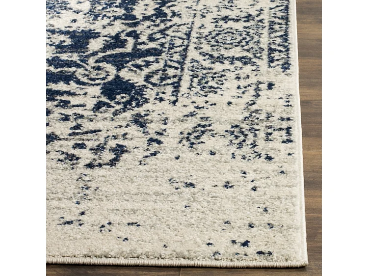 Tapis Neutre/Bleu Marine 274 X 366 cm - Merryl