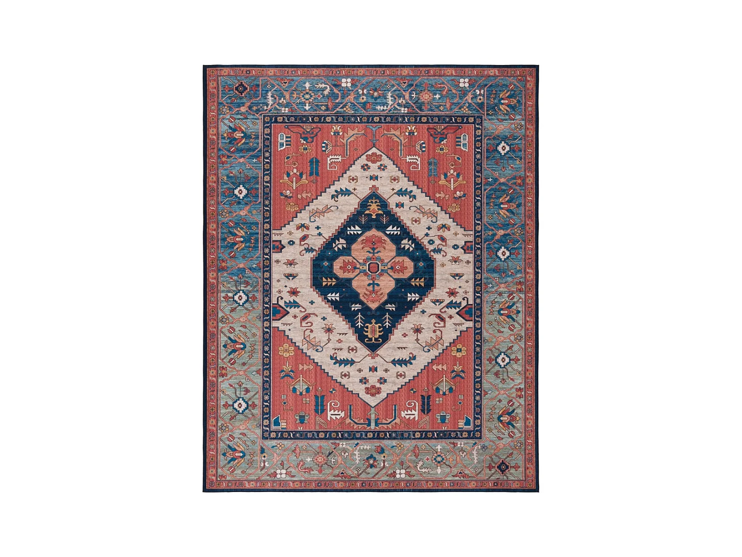 Tapis Rouille/Bleu 274 X 366 cm - Bishop
