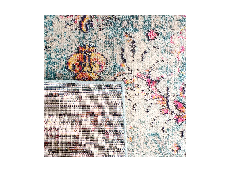 Tapis Bleu marine/Bleu clair 152 X 152 cm - Maia