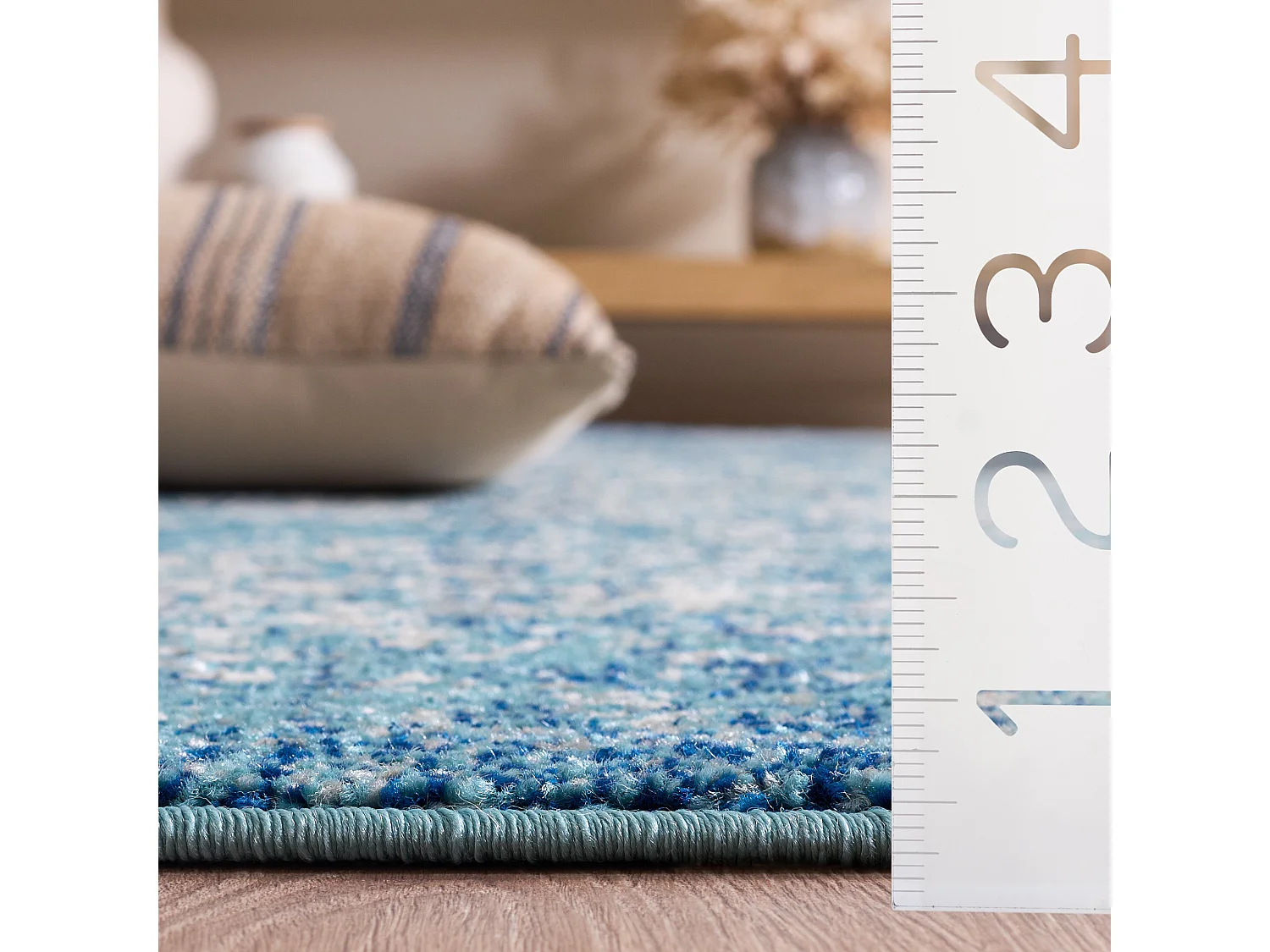 Tapis Bleu/Neutre 122 X 183 cm - Aria