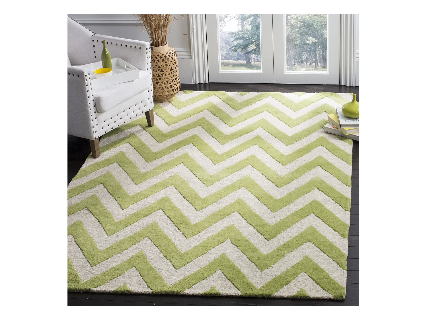 Tapis Vert/Neutre 122 X 183 cm - Stella