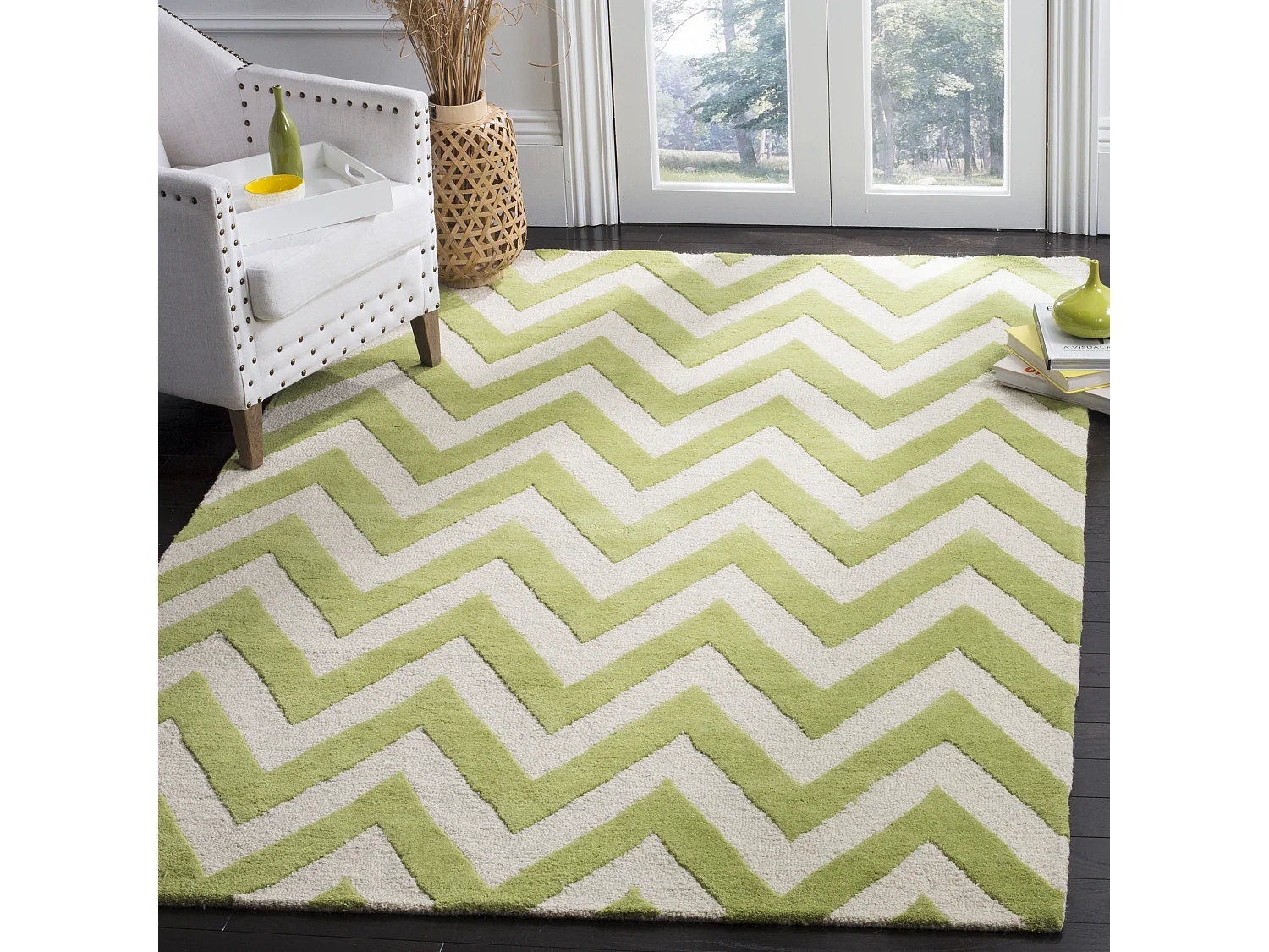 Tapis Vert/Neutre 122 X 183 cm - Stella