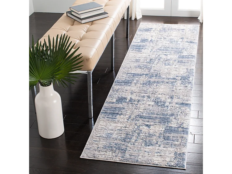 Tapis Bleu/Gris 66 X 183 cm - Azura