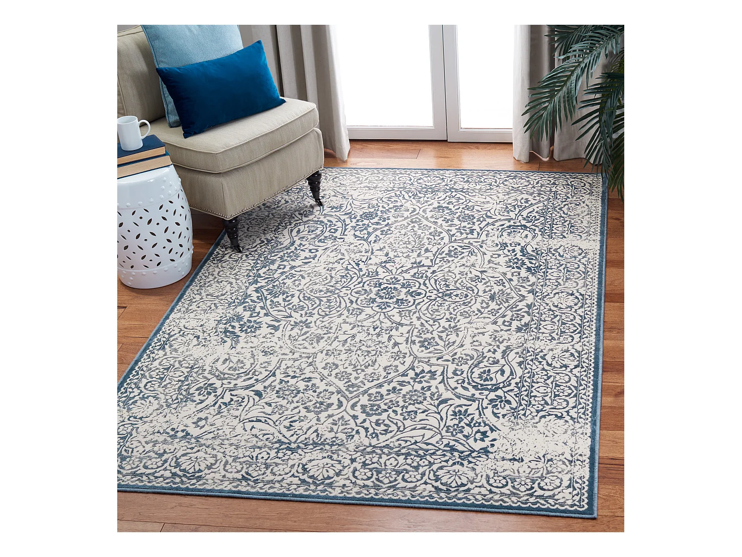 Tapis Bleu/Neutre 155 X 229 cm - Remy