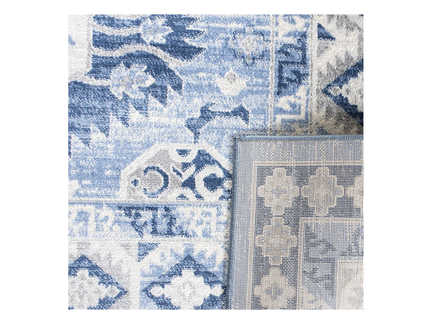 Tapis Bleu/Neutre 61 X 244 cm - Kathleen