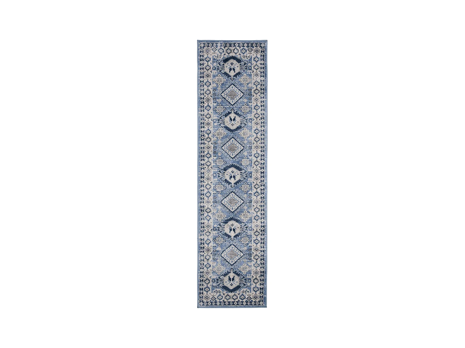 Tapis Bleu/Neutre 61 X 244 cm - Kathleen