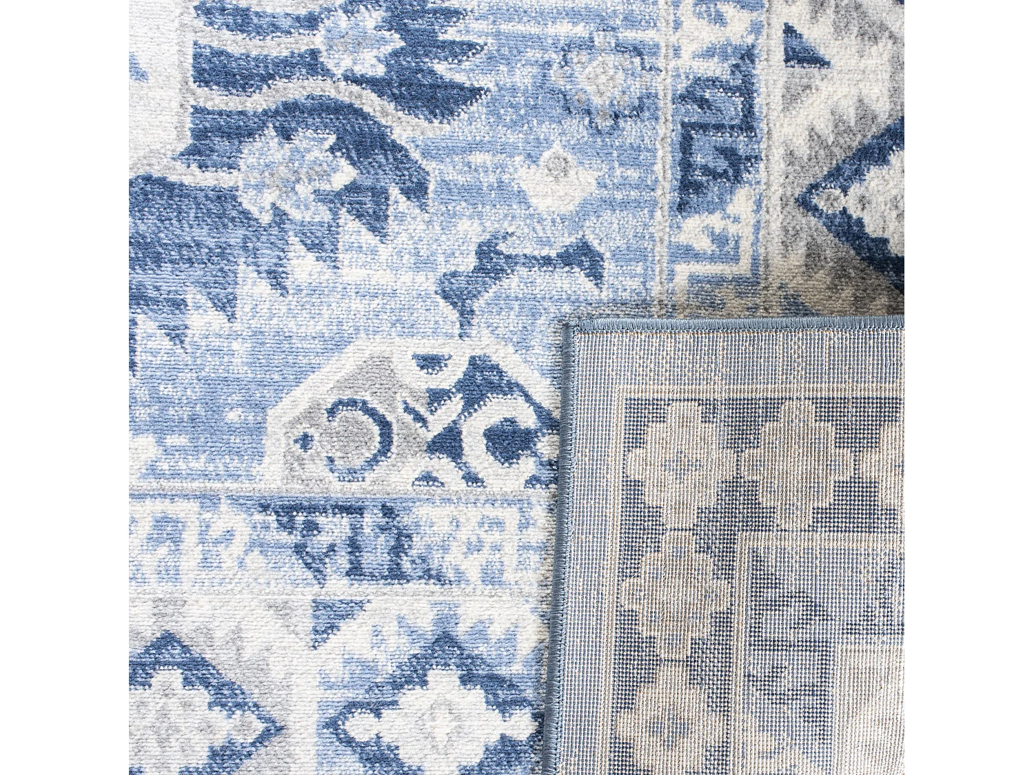 Tapis Bleu/Neutre 61 X 244 cm - Kathleen