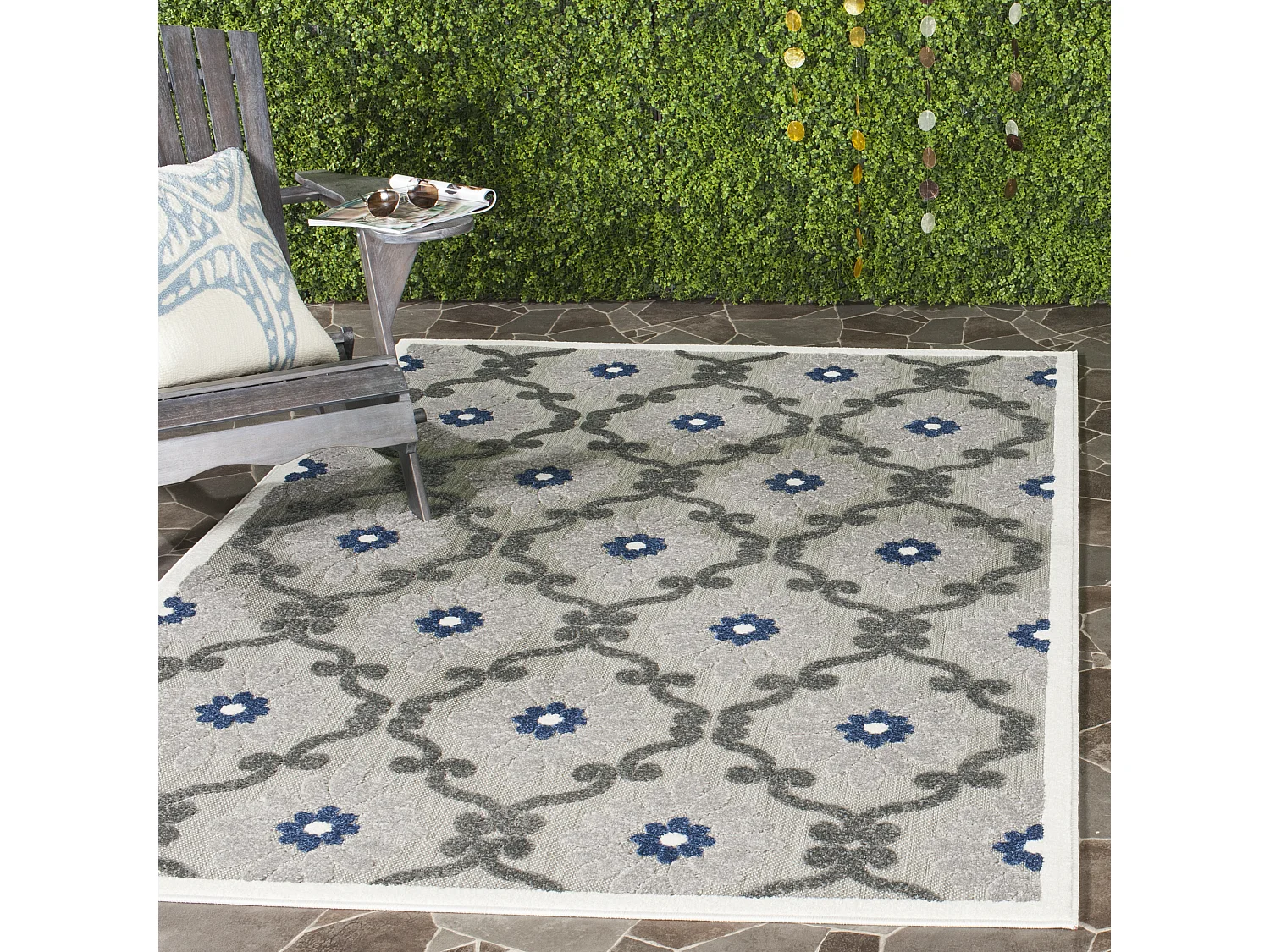 Tapis Gris & Royal 201 X 290 cm - Newbury