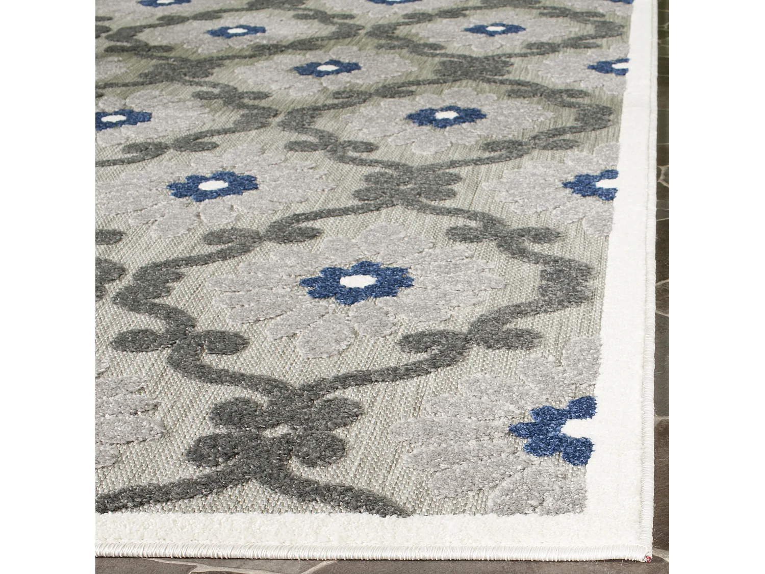 Tapis Gris & Royal 201 X 290 cm - Newbury