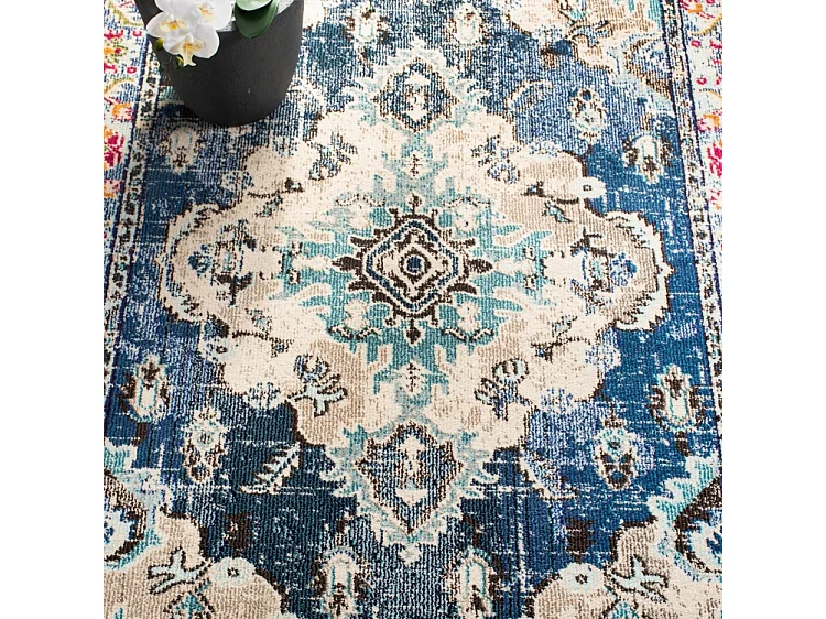 Tapis Bleu Marine/Bleu 183 X 274 cm - Milà