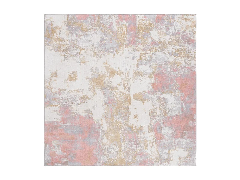 Tapis Rose/Gris 201 X 201 cm - Marcelline